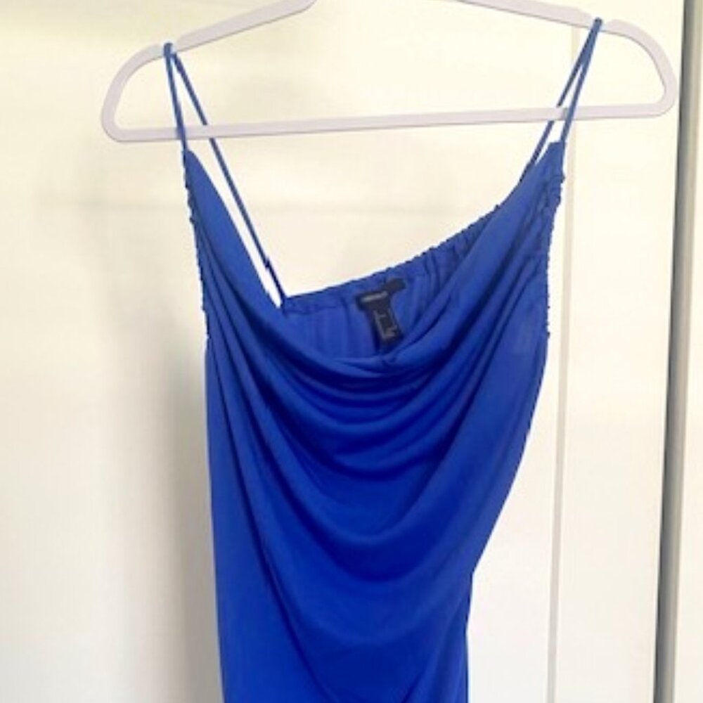 Sky blue ruched midi dress - Forever 21 - New with tags